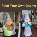 MINICAR 8'' H Funny Middle Finger Gnomes Statues Outdoor Decor, Naughty Smoking Wizard Sculptures Garden Yard Lawn Decorations, Unique Paintable Gifts by GreenHaven Gardens