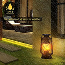 Solar Lantern Outdoor Hanging Solar Lights Dancing Flame Led Waterproof Camping Lamps, Landscape Decor for Table Patio Garden Yard Pathway Porch 2 Pack by GreenHaven Gardens