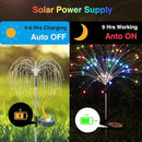 Firework Solar Garden Lights, 120 LED Solar Firework Lights with 8 Lighting Modes, Waterproof Sparkler Starburst Solar Lights Outdoor for Yard Porch Patio Backyard Decor Present, 4 Pack by GreenHaven Gardens