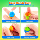 Fidget Rings Sensory Toys for Kids: 18 Pack Fidget Anxiety Spinner Rings- Autism Sensory Toy for Special Needs ADHD- Stress Relief Quiet Fidgets for Classroom- Small Treasure Box Prizes Travel Gifts by TinyTreasures Baby Boutique