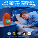 TCJJ Kids Sleep Training Alarm Clock with Night Light - OK to Wake Clock & Sound Machine, Rechargeable Silicone Animal Lamp for Boys Girls Bedroom (Dinosaurs) by TinyTreasures Baby Boutique