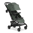 Mompush Velo Lightweight Travel Stroller – One-Hand Fold, Ultra-Compact & Airplane Friendly, Lie-Flat Recline Seat (from Birth to 50 lbs), Includes Cup Holder, Shoulder Strap, and Leather Bumper Bar by TinyTreasures Baby Boutique