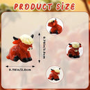 50 Pcs Mini Highland Cow Statues Highland Cow Decor Cute Highland Cow Figurine Handmade Resin Cow Sculpture Ornament for Decorations Home Kitchen Garden by GreenHaven Gardens