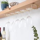 Soro Essentials- 24" Glass Hanging Stemware Rack Brass Plated Set of 2- Wine Glass Hangers Under Shelf Cabinet Wire Wine Holder Storage Hanger for Cabinet Kitchen Bar or Home by CozyNest Decor