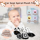 Black and White High Contrast Baby Toys - Sensory Infant Hanging Carseat & Stroller Toy for Newborns 0-6,6-12Months Perfect Easter Birthday & Baby Shower for Babies Boys Girls by TinyTreasures Baby Boutique