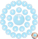 Tondiamo 28 Packs Soft g Tube Pads Holder Abdominal Feeding g Tube Button Cotton Pads Covers for Nursing Care(Light Blue) by TinyTreasures Baby Boutique