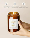 AOOVOO Lavender Amber Candles - 22 oz Scented Candles, Aromatherapy Candle, Soy Candle for Home Scented by CozyNest Decor