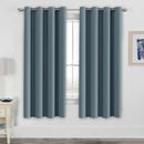 H.VERSAILTEX Elegant Thermal Insulated Blackout Curtains - Nickel Grommet Window Drapes for Living Room/Bedroom - Stone Blue - 52" W x 72" L - (Set of 2 Panels) by CozyNest Decor