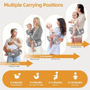 Baby Hip Seat Carrier, Ergonomic Waist Stool for Child Infant with Adjustable Strap Pocket Soft Base, Baby Hip Carrier for Newborns & Toddlers by TinyTreasures Baby Boutique