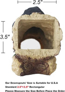 Bear Gutter Downspout Extension Decorative Statue, Whimsical Gutter Guardian Rain Downspout Splash Block, Gutter Guardian Rain Downspout Extender for 2" × 3" Downspout by GreenHaven Gardens
