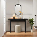 AVZEAR Mid Century Narrow Entryway Console Table, 43.3" Fluted Wood Couch Table Behind Sofa Long and Skinny for Living Room Hallway Entrance Foyer, Black by CozyNest Decor