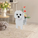 Maltese Dog Planter Plant Pots,Cute Garden Dog Flower Planter,Dog Planters Birthday Gifts for Women,Office,Indoor/Outdoor Decor（9.45 * 7.36 * 13.39in） by GreenHaven Gardens