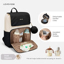 LOVEVOOK Diaper Bag Backpack, Baby Travel Bags for Boys & Girl, Toddler Waterproof Diaper Bag w/Changing Pad, Stroller Straps, Pacifier Case, Newborn Essentials Must Haves Mom by TinyTreasures Baby Boutique