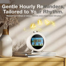 Dekala ChronoSense Alarm Clock for Bedroom Temperature Humidity, 7-Day Programmable 4 Alarms, 100dB Loud Gradual Alarm Clock Heavy Sleeper, IPS Screen Animation, Hourly Chime by TinyTreasures Baby Boutique