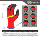 Evridwear Crinkle Latex Rubber Hand Coated Safety Work Gloves for Men Women General Multi Use Construction Warehouse Gardening Assembly Landscaping (XS-Size) Red 120 Pairs Pack by GreenHaven Gardens