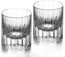 KAMMAK Crystal Whiskey Glasses Set of 2, 7.27oz Old Fashioned Glasses Stemless, Hand Blown White Cocktail Glasses, Engagement Gifts for Couples, Women, Men by CozyNest Decor