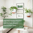 Set of 3 Hanging Planters for Indoor Plants with 10"/8"/7" Self-Watering Hanging Pots, Hanging Plant Pots with Drainage, 3 Different Size Macrame Plant Hangers with Hooks White Large by GreenHaven Gardens