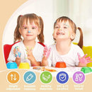 FUNLIO Kids Table and 4 Chairs Set for Ages 3-8, Height Adjustable Toddler Table and Chair Set, Easy to Wipe Arts & Crafts Table, for Classrooms/Homes/Daycares, CPC & CE Approved(5 pcs set)-Multicolor by CozyNest Decor