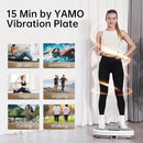 YAMO Vibration Plate Exercise Machine, Vibrating Plate for Lymphatic Drainage & Weight Loss, 350lbs Capacity Whole Body Shaking Workout Fitness Platform by CozyNest Decor