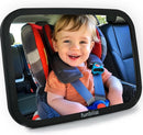 Funbliss Baby Car Mirror for Rear Facing Seat,360° Rotation, Safety Certified Shatterproof Acrylic Glass, Clear Wide View,Infant Mirror for Car Seat Rear Facing by TinyTreasures Baby Boutique