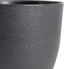 9/8/7.5 inch Plant Pots, Set of 3 Modern Decorative Plastic Planters with Drainage Holes and Tray, Flower Pots for Indoor Outdoor Plants, Black by GreenHaven Gardens