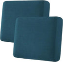 H.VERSAILTEX Super Stretch Individual Seat Covers - Sofa & Couch Cushion Slipcover Sets (Thick Jacquard Textured Twill Fabric, Deep Teal) - 2 Piece Large by CozyNest Decor