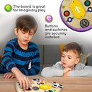 Toddler Montessori Busy Board - Wooden Educational Toy with Lights, Switches, Compass, Relay, Spinner - Sensory Board - Preschool Motor Skills Learning Activities - Christmas & Birthday Gift by TinyTreasures Baby Boutique