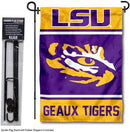 College Flags & Banners Co. Louisiana State LSU Tigers Garden Flag with Stand Holder by GreenHaven Gardens