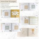 Baby Book Keepsake Gender Neutral to Paste Photos and Writing with +50 Pages and Stickers - Baby Memory Book from the First Year to 5th - Newborn Gifts, Baby Shower and Gender Reveal by TinyTreasures Baby Boutique