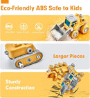 hahaland Toys for 5+ Year Old Boys - Take Apart Dinosaur Kids Toys Construction Vehicles 5 in 1 Transform into Dinosaur Robot STEM Building Toy for 5 6 7 8 Year Old Boys by TinyTreasures Baby Boutique