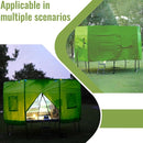 Gardenature 10FT/12FT/14FT Trampoline Tent(Tent Only), Fit Round Trampolines, Shade Cover with LED Light, Outdoor Trampolien Accessories, Anti-Tear, Beige by TinyTreasures Baby Boutique