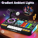 Kids Toys DJ Mixer for Party: Music Toy with Bluetooth & Microphone for Ages 3+ - 2000+ Sound Effects & Colorful Light - Idea Gift for Birthday Holiday by TinyTreasures Baby Boutique