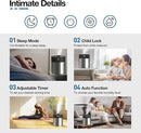 4.5L Humidifiers for Bedroom Large Room, Ultrasonic Cool Mist Humidifier with Stainless Steel Tank for Boiling Cleaning, Top Fill Humidifier with Smart Humidistat & Timer, Sleep Mode by TinyTreasures Baby Boutique