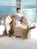YnM Chunky Throw Blanket, Medium-Weight, Hand Knitted, Skin Friendly, Ventilated and Breathable, Machine Washable, Home Décor Piece for Couch, Sofa and Bed (Beige, 40x50 Inch) by CozyNest Decor