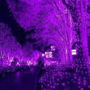 HISHINY Halloween Lights Outdoor,100LED 5ftx5ft Purple Net Lights with Connectable, Waterproof,UL Certified and Durable Green Wire Design for Bushes,Trees, Outdoor Indoor Party Decorations(Purple) by GreenHaven Gardens