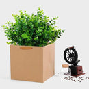 Artificial Plants Flowers Grass Shrubs 8 Pack No Fade Faux Plastic Flowers Outdoor for Farmhouse Garden Porch Patio Indoor Wedding Decoration Greenery Fake Plants uv Resistant (1