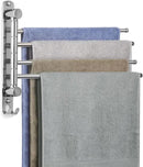 Bathroom Towel Rack JSVER Swivel 4 Arms Extended Towel Holder, SUS304 Stainless Steel Space Saving Towel Rack, Towel Racks for Bathroom, Kitchen by CozyNest Decor