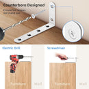 furniture anchors anti-tip baby proofing: Safety Straps Kit for Dresser Secure 400 lbs Bookcase to Wall Cabinet Wall Anchor 4 Pack by TinyTreasures Baby Boutique