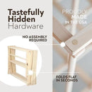 Pennsylvania Woodworks Premium American Maple Clothes Drying Rack - Handcrafted in Pennsylvania - Solid Wood Construction, Collapsible, Eco-Friendly Laundry Solution (X-Large) by CozyNest Decor