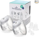 BabyBuddha Hands Free Milk Collection Cups for Breast Pump, 8 Fl Oz Each, Wearable Breastmilk Containers, Compatible with BabyBuddha Pump, Spill Resistant Design, Small Flange 22 to 24mm, 2 Pack by TinyTreasures Baby Boutique