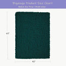 Bigacogo Chunky Knit Throw Blanket for Couch, 40x60 inches, 100% Hand Knitted with Thick Jumbo Chenille Yarn, Cozy Soft Large Rope Knot Cable Crochet Blankets for Sofa Bed Living Room, Dark Green by CozyNest Decor