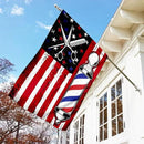 FLAGWIX American Flags, Barber Flag - 4th of July, Independence Day Decorations for Inside, Outside, Garden Flag (11.5" x 17.5") - USA House Garden Flags Premium Polyester, Decorative Outdoor Flags by GreenHaven Gardens