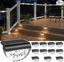 12 Pack Solar Deck Lights Outdoor, Solar Step Lights Waterproof for Outside, Yard, Patio, Garden, Pool, Railing, Stairs, Fence (Warm White) by GreenHaven Gardens