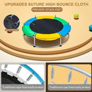 Trampoline for Kids with Anti-Rollover Round Bottom and Swing,55" Toddler Mini Trampoline for Kids Up to 440 Ibs,Gifts for Ages 3 Years and UP Indoor or Outdoor Play by TinyTreasures Baby Boutique