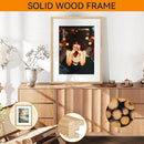 IBUYKE 18x24 Picture Frame,Solid Oak Wood 18x24 Photo Frame with Mat to 16x20,18x24 Picture Frames With Tempered Glass,Wall Mount Display,Home Decor,Natural Oak 24 x 18 Frame,UWPF1824N by CozyNest Decor