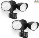 UME 2 Pack 32W 3500 Lumen LED Security Lights Motion Sensor Light Outdoor, 5000K Daylight, IP65 Waterproof, Dusk to Dawn, Motion Detector Flood Light for Garage, Yard, Porch-Black by GreenHaven Gardens