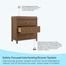 Graco Sasha 3-Drawer Chest with Changing Table Topper (Hazelnut) – GREENGUARD Gold Certified, Nursery Bedroom Wood Chest with Spacious Storage, Interlocking Drawer System, Pre-Installed Tracks by TinyTreasures Baby Boutique