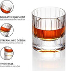 KAMMAK Crystal Whiskey Glasses Set of 2, Handcrafted 6.43oz Old Fashioned Glasses Stemless, Luxury Hand Blown Cocktail Glasses, Scotch Cup for Women, Men Gift for Bourbon Barware, Home Bar by CozyNest Decor
