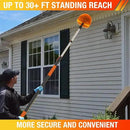 30FT (36FT Reach) Cobweb Duster with Extension Pole, Spider Web Brush for Cleaning Extendable, Professional Ceiling and Corner Dusters for Outdoor Indoor Use by CozyNest Decor