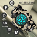 Kids Watch,Boys Watch for 3-15 Year Old Boys,Digital Sport Outdoor Multifunctional Chronograph LED 50 M Waterproof Alarm Calendar Analog Watch for Children with Silicone Band,Kids Gift by TinyTreasures Baby Boutique